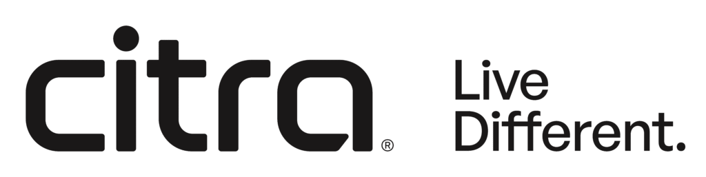 Citra - live different logo in graphite.